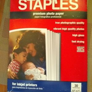 3 for $20~Staples Premium Photo Paper 8.5"x11"